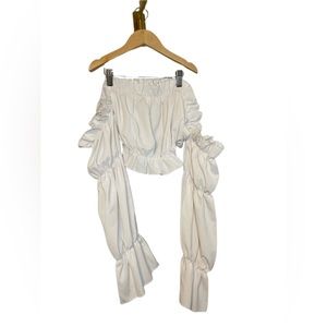 💥3/$20 - Woman’s White Crop Top size S SHEIN